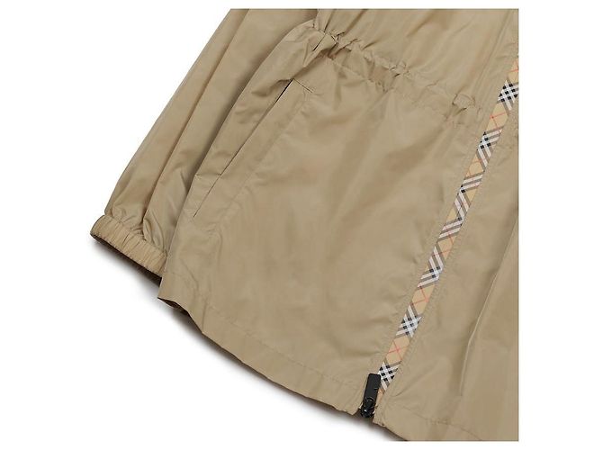 Burberry Kurze Nylon-Parka mit Karomuster Braun - Ansicht 8