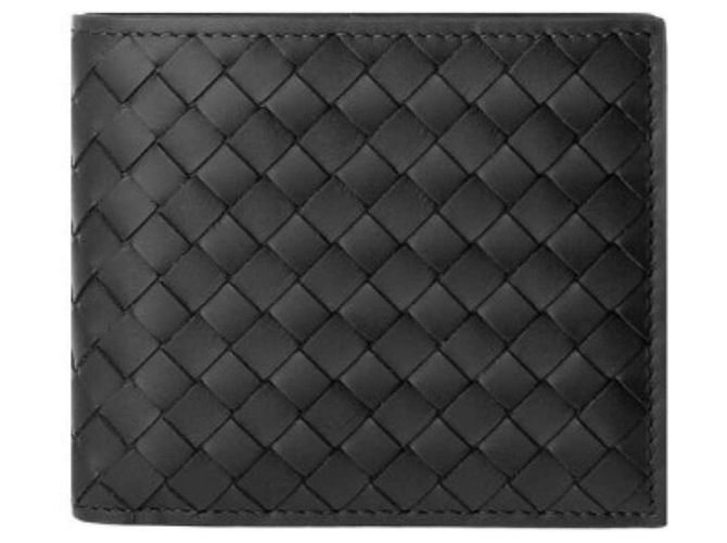 Bottega Veneta Portafoglio bi-fold Intrecciato nero - vista 2