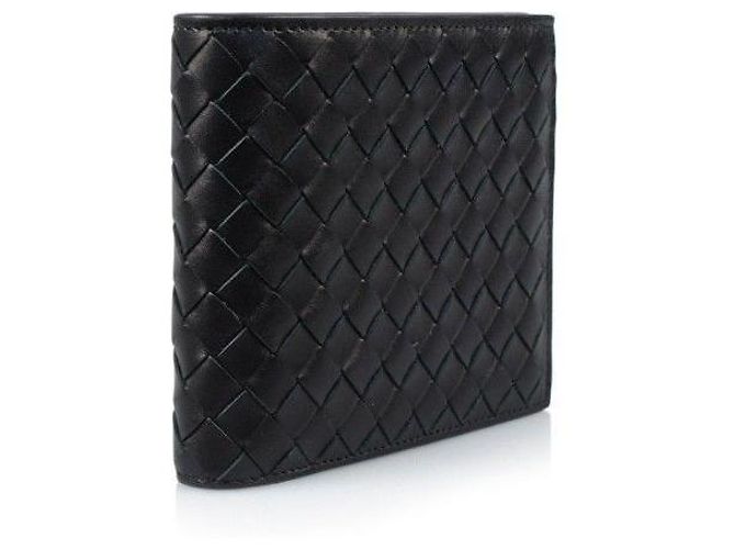 Bottega Veneta Portafoglio bi-fold Intrecciato nero - vista 3