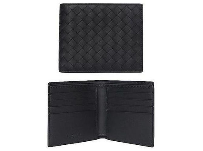 Bottega Veneta Portafoglio bi-fold Intrecciato nero - vista 8