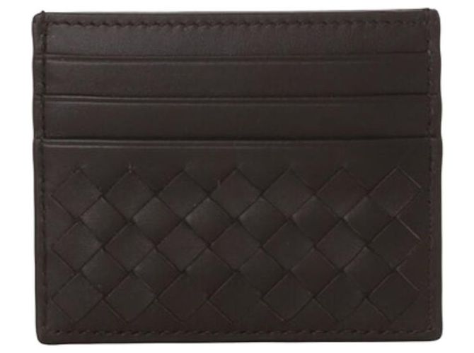 Bottega Veneta Tarjetero Intrecciato Castaño - vista 2