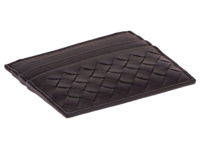 Bottega Veneta Tarjetero Intrecciato Castaño - vista 4