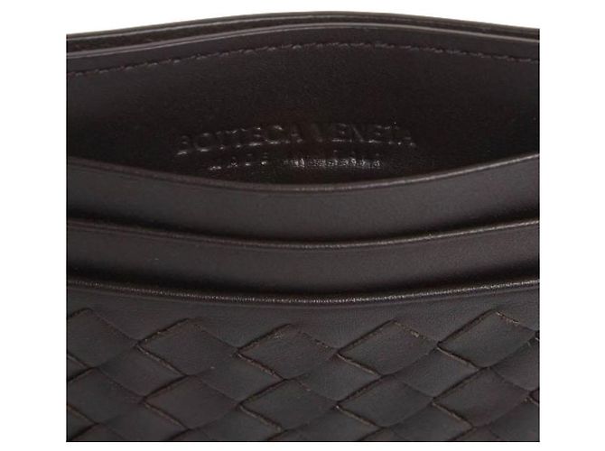 Bottega Veneta Tarjetero Intrecciato Castaño - vista 5