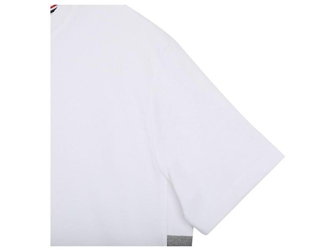 Thom Browne Klassisches Piqué-T-Shirt Weiß - Ansicht 6