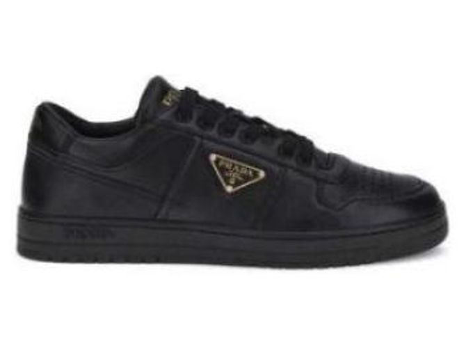 Prada Leder Sneakers Downtown Schwarz - Ansicht 4