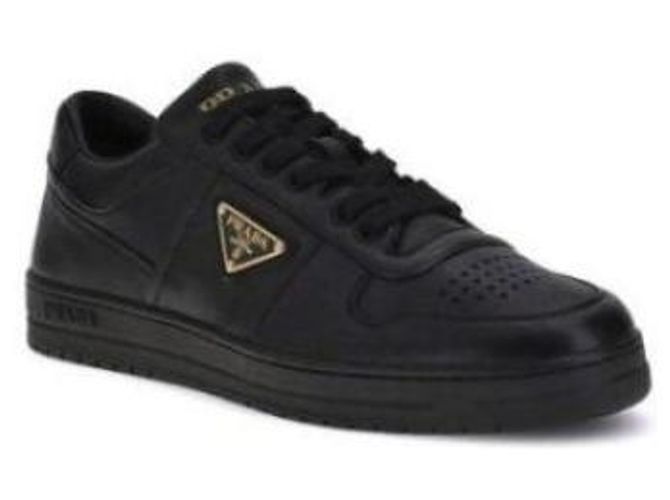 Prada Leder Sneakers Downtown Schwarz - Ansicht 5