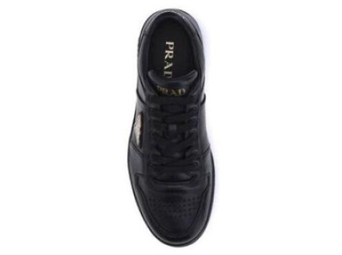Prada Leder Sneakers Downtown Schwarz - Ansicht 7