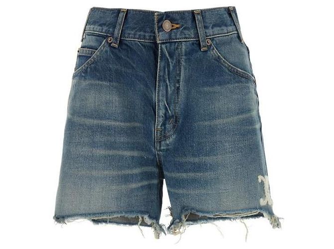 Céline Shorts de skate en denim Electric Sky Wash - vista 4