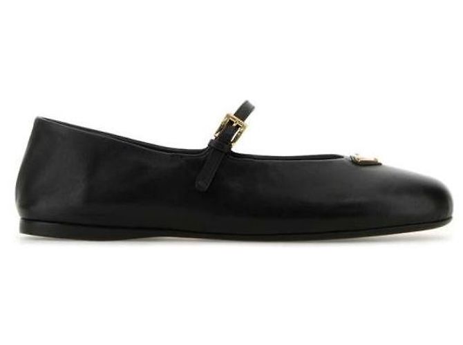 Prada Ballerinas aus Nappaleder Schwarz - Ansicht 4