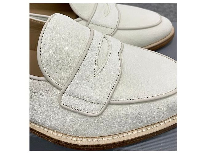 Thom Browne Drei-Streifen Tab Varsity Pennyloafer Off White - Ansicht 20