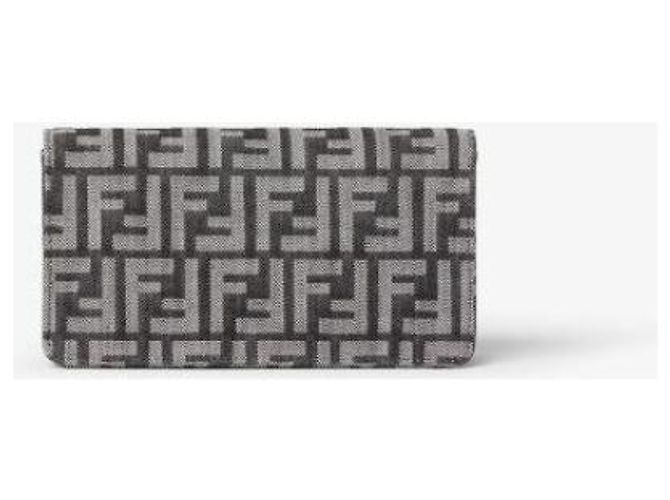 Baguette Fendi Borsa a catena in tessuto effetto FF - vista 6