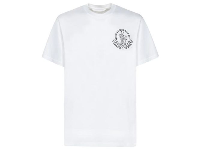 Moncler Cotton Logo T-Shirt Weiß - Ansicht 4
