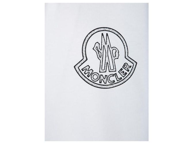 Moncler Cotton Logo T-Shirt Weiß - Ansicht 6