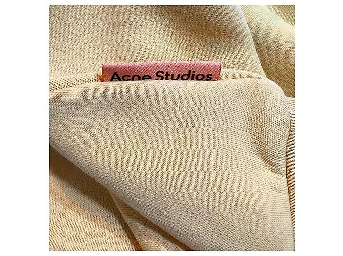 Relaxed Fit Sweatshirt mit Rosa Acne Logo in Hellcamel ALJ Braun - Ansicht 18