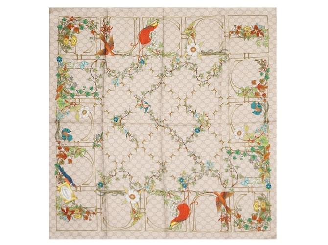 Gucci Sciarpa in twill di seta stampata Bianco - vista 5