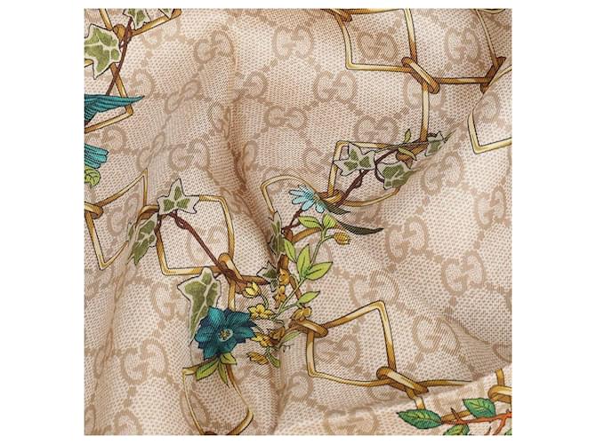 Gucci Sciarpa in twill di seta stampata Bianco - vista 6