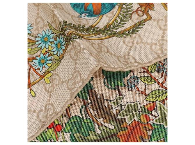Gucci Sciarpa in twill di seta stampata Bianco - vista 7