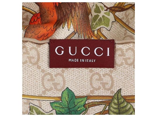 Gucci Sciarpa in twill di seta stampata Bianco - vista 8
