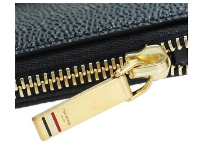 Thom Browne Clutch medio a doppia tasca RWB Tab Nero - vista 10