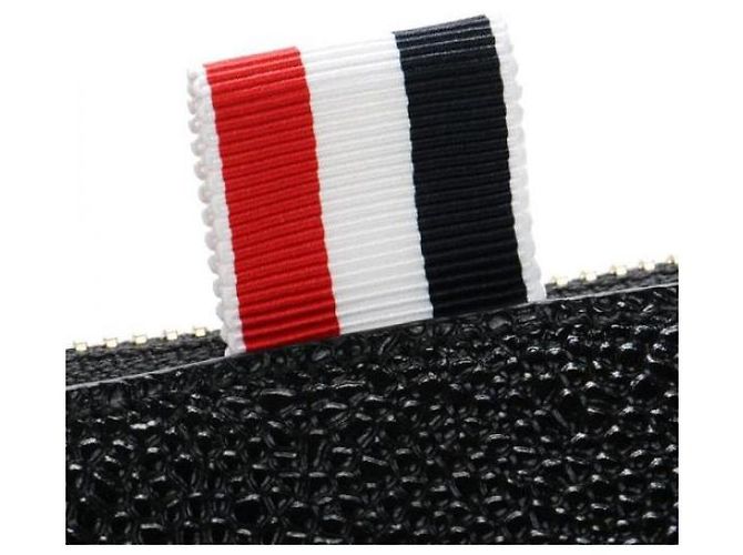 Thom Browne Clutch medio a doppia tasca RWB Tab Nero - vista 8