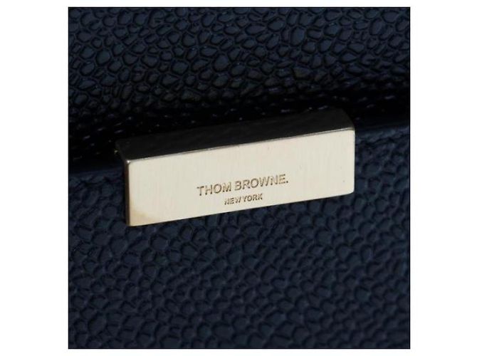 Thom Browne Clutch medio a doppia tasca RWB Tab Nero - vista 9