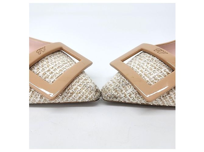 Roger Vivier Scarpe Flat in Tweed - vista 2