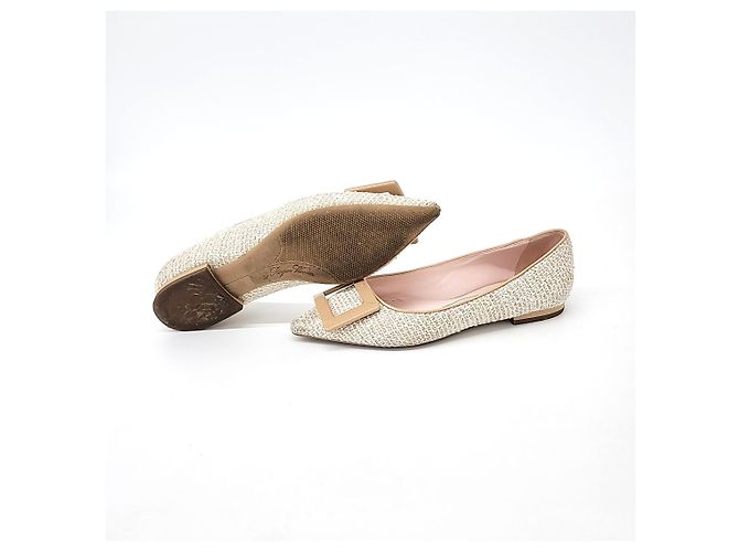 Roger Vivier Scarpe Flat in Tweed - vista 4