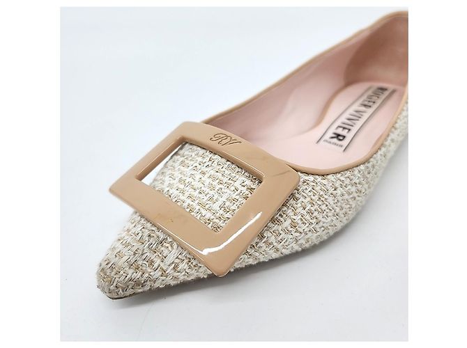 Roger Vivier Scarpe Flat in Tweed - vista 5