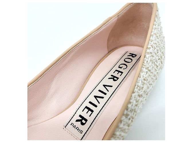 Roger Vivier Scarpe Flat in Tweed - vista 6
