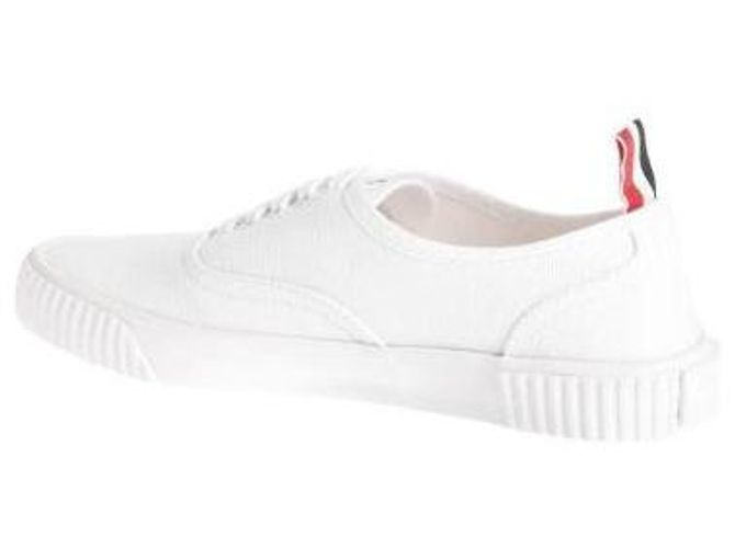 Thom Browne Sneaker Heritage in tela Bianco - vista 7