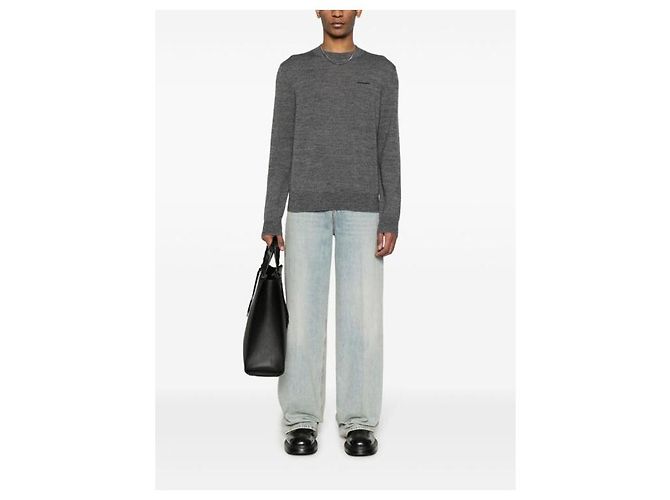 Isabel Marant Merino Wool Sweater Black - view 7