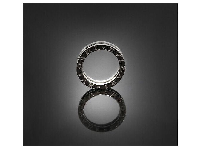 Bulgari Ring aus Weißgold mit vollem Diamanten Größe - Ansicht 2