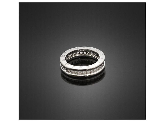 Bulgari Ring aus Weißgold mit vollem Diamanten Größe - Ansicht 5