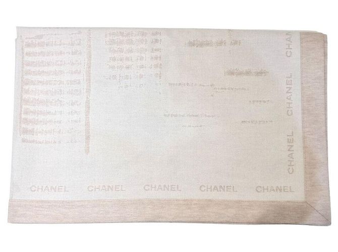 Chanel Wool Silk Blanket Brown - view 2