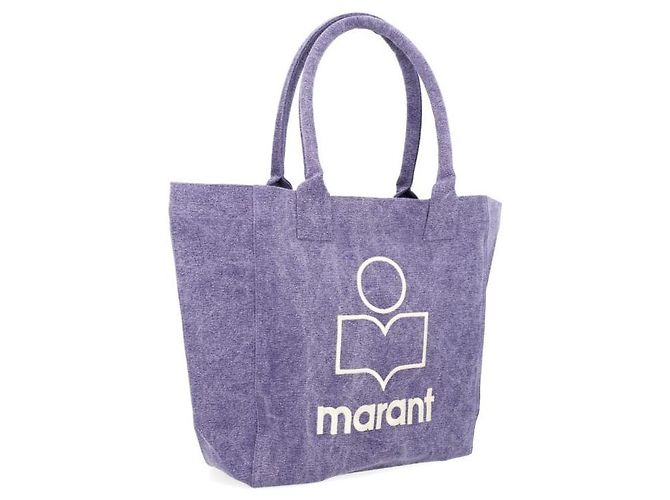 Isabel Marant Borsa tote con piccolo logo Porpora - vista 4