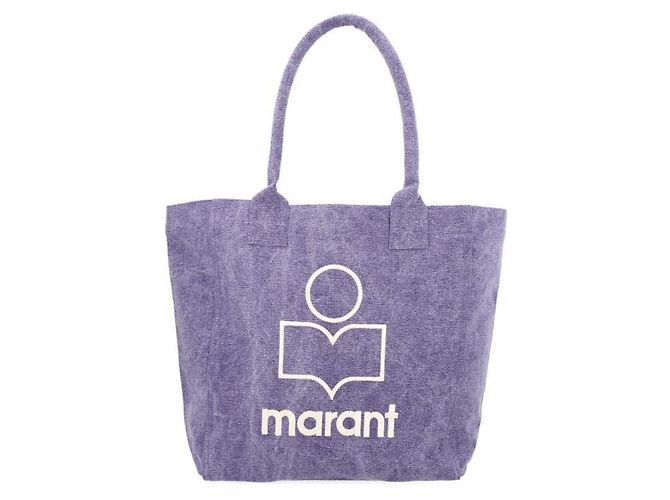 Isabel Marant Borsa tote con piccolo logo Porpora - vista 5