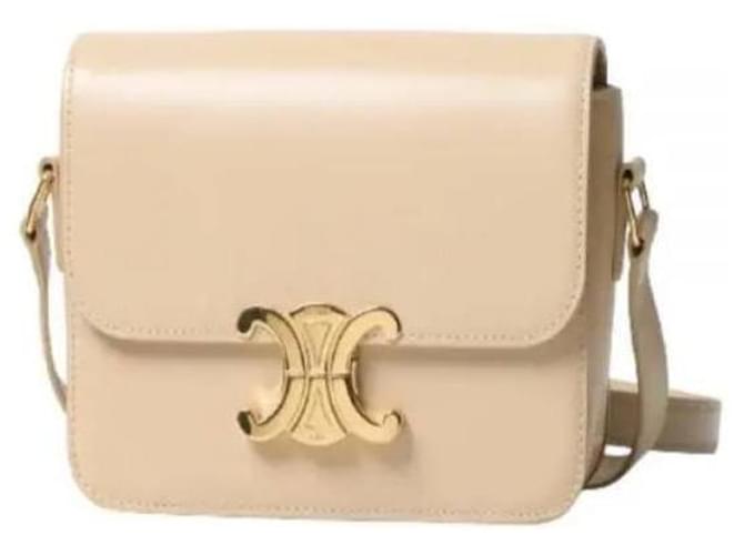 Céline Borsa TRIOMPHE in vitello lucido Marrone - vista 4