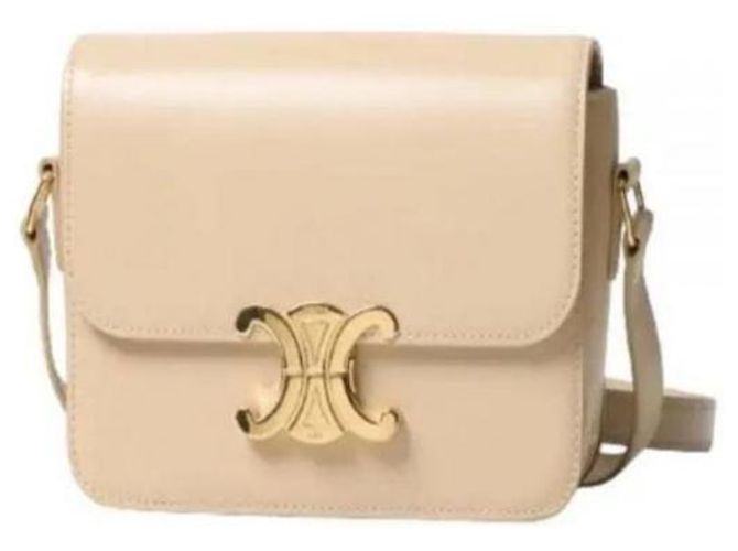 Céline Borsa TRIOMPHE in vitello lucido Marrone - vista 5