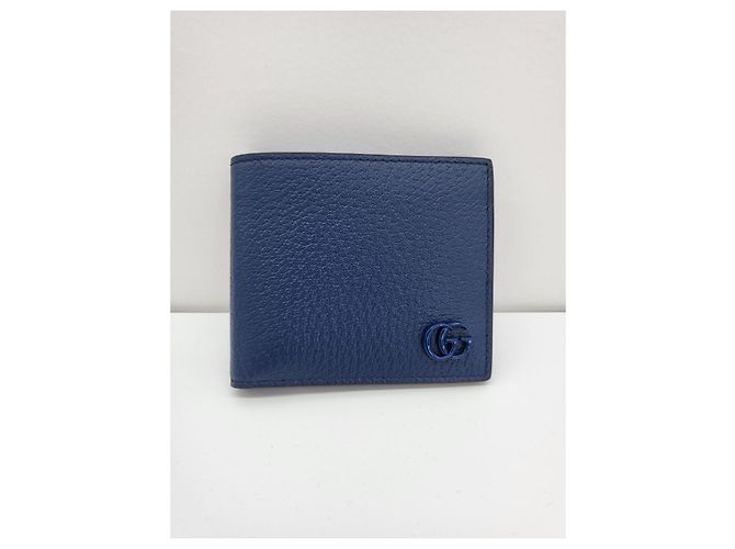 Gucci Portafoglio Blu GG Marmont - vista 2