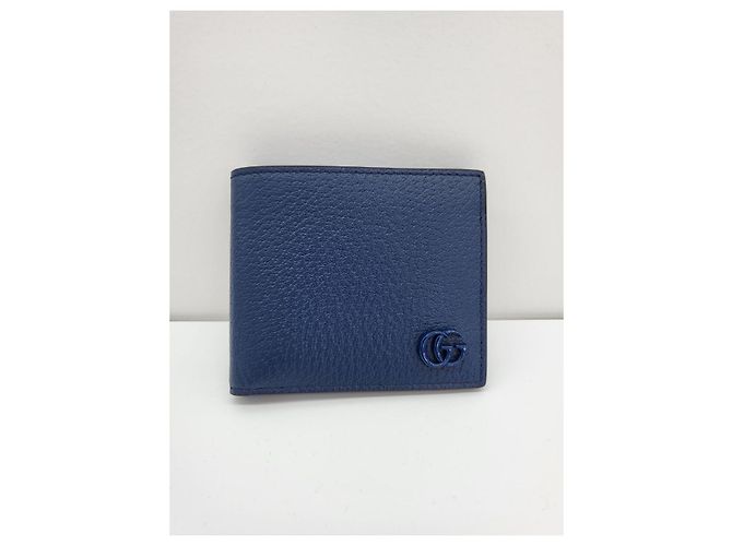 Gucci Portafoglio Blu GG Marmont - vista 9