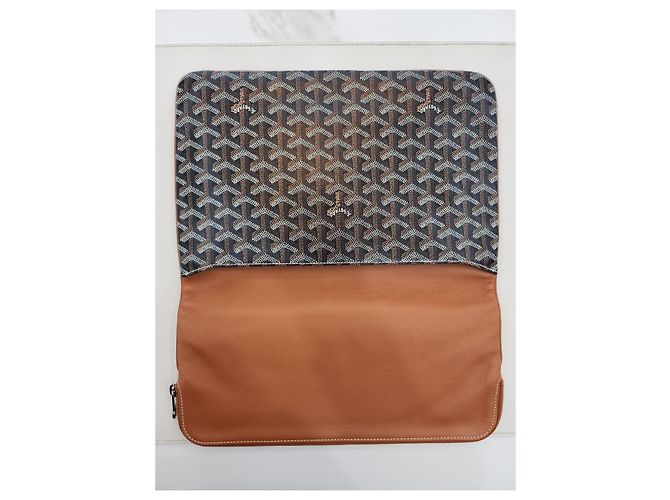 Goyard Clutch Saint Marie GM Nero Tan Marrone - vista 16