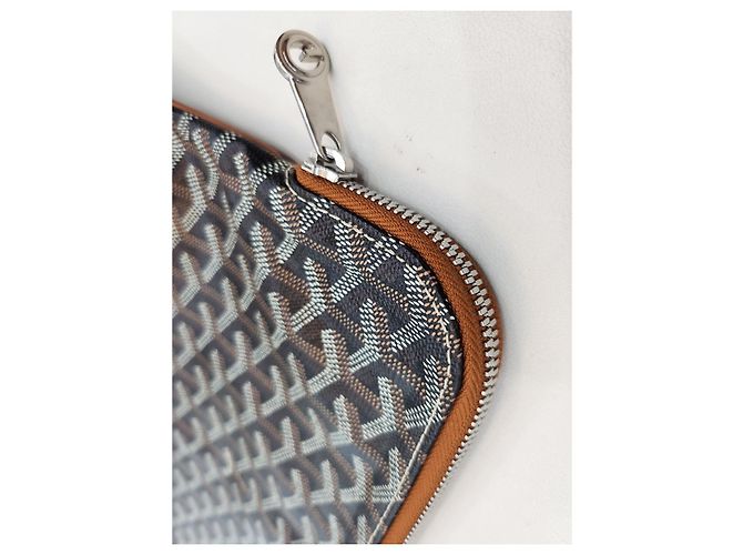 Goyard Clutch Saint Marie GM Nero Tan Marrone - vista 19
