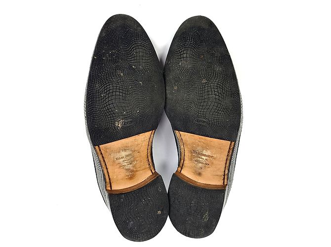 Thom Browne Scarpe Wingtip Principe di Galles Bianco - vista 5