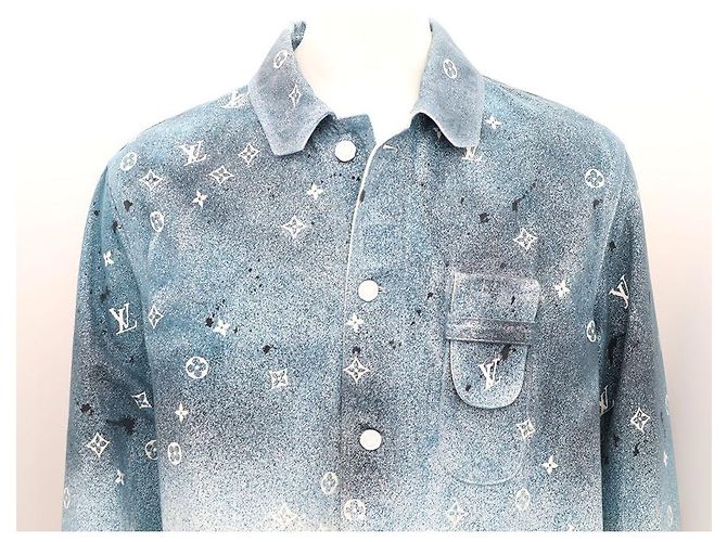 Louis Vuitton Gradient-Jeansjacke Blau - Ansicht 2