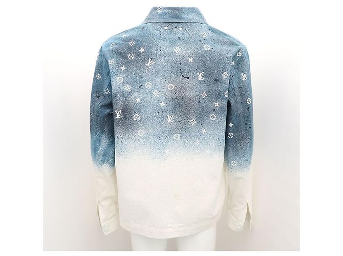 Louis Vuitton Gradient-Jeansjacke Blau - Ansicht 6