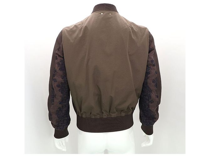 Louis Vuitton Wendbare Leder-Nylon-Jacke Blau - Ansicht 5