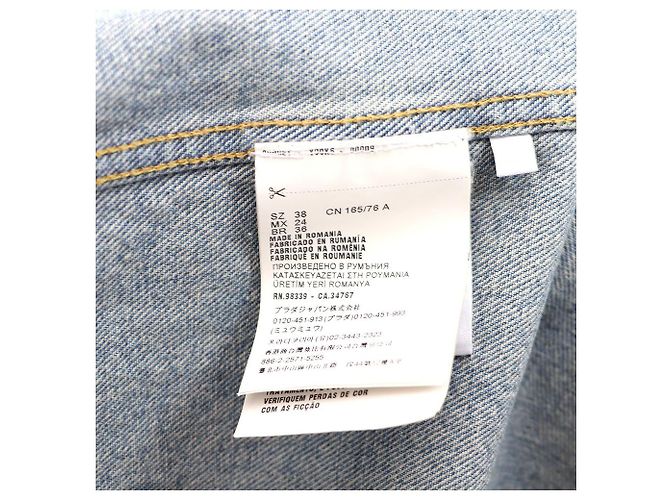Prada Giacca camicia in denim Blu - vista 10