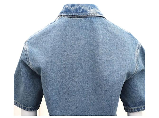Prada Giacca camicia in denim Blu - vista 6