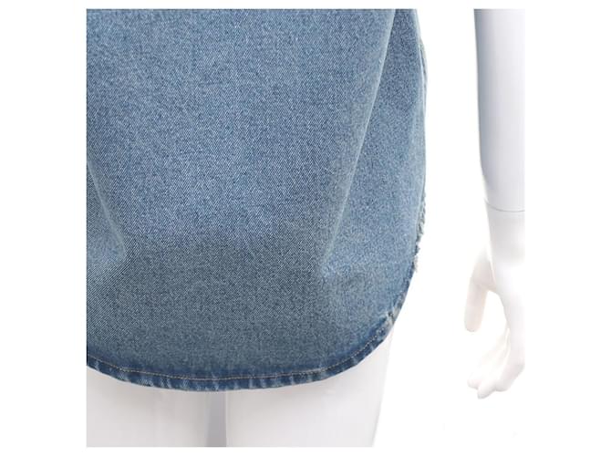 Prada Giacca camicia in denim Blu - vista 7