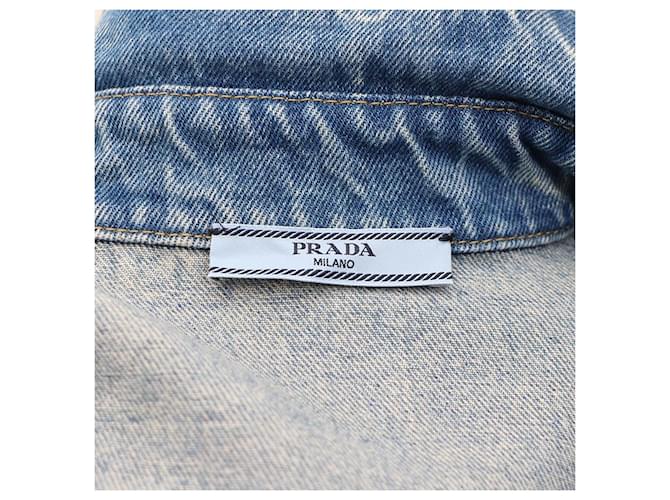 Prada Giacca camicia in denim Blu - vista 9